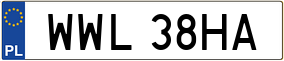 Trailer License Plate